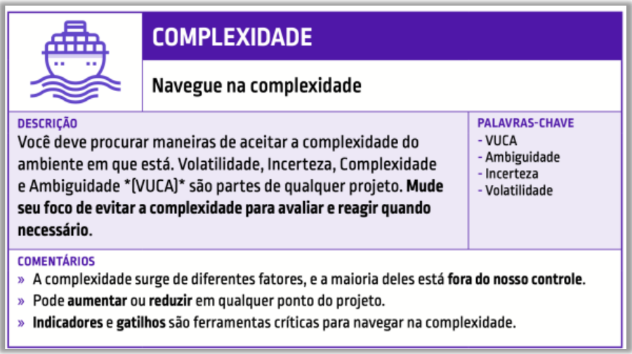 PMBOK - Complexidade