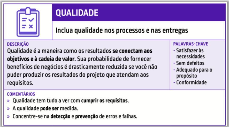 PMBOK - Qualidade