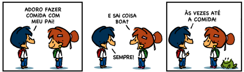 Preposição Tirinha